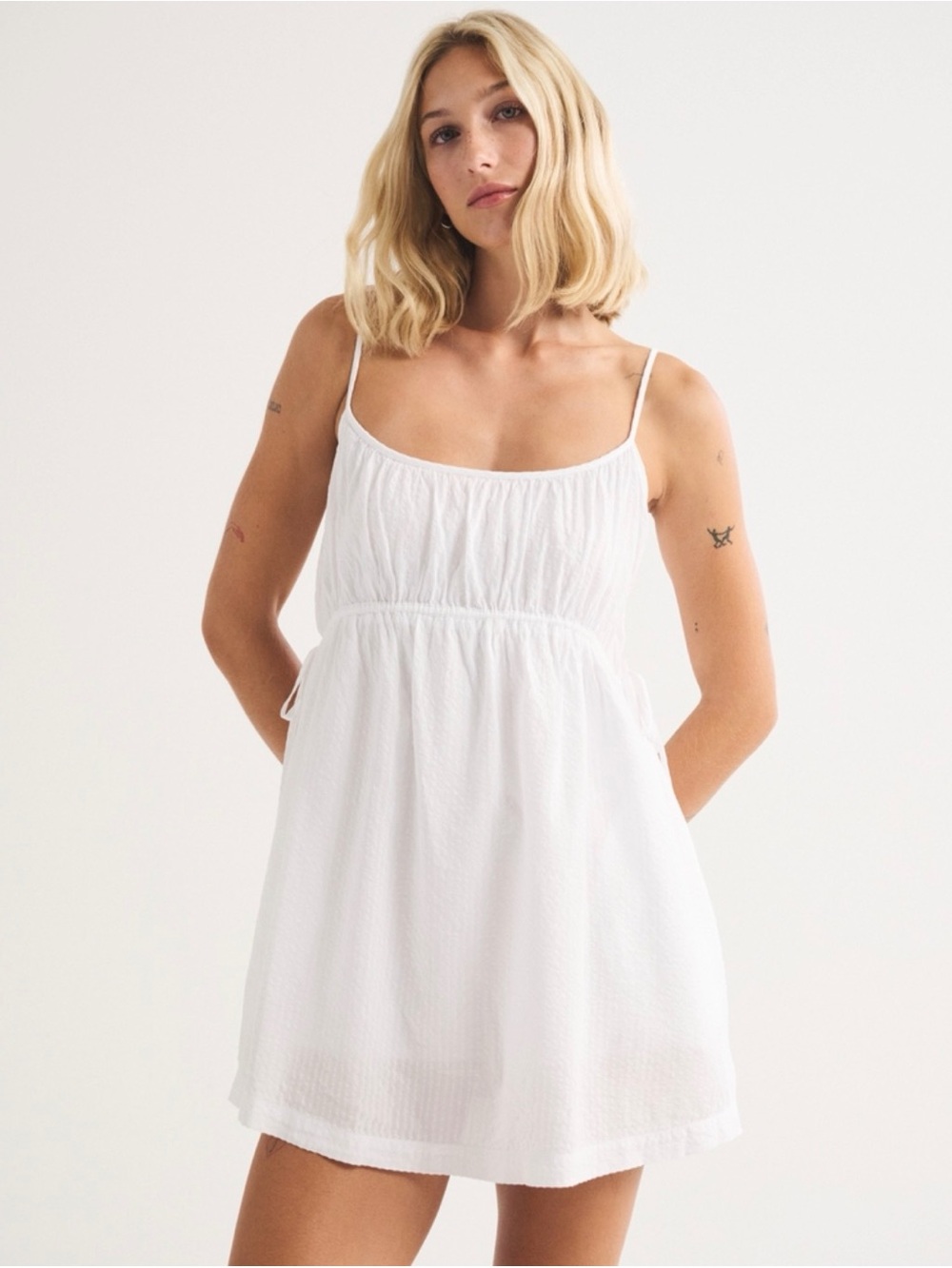 Abercrombie Ruched Channeled Skort - L Tall
